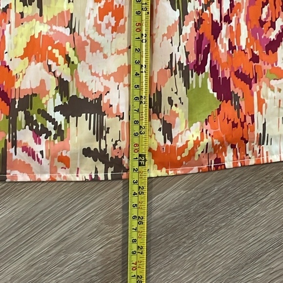 Liz Claiborne Women’s Midi Skirt Pink Size 12 100% Cotton Colorful Floral Flowy - Picture 13 of 13